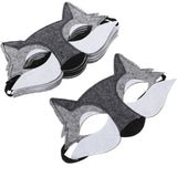 6 Pcs Non-woven Felt Surface Halloween Accessory Prop Animal Mask Aldult Masks for Adults Props Wolf Party Decorations