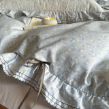 Qfdian 100% Cotton Pastoral Floral Print Ruffles Bow Princess Bedding Set Queen King Duvet Cover Set Bed Sheet/Fitted Sheet Pillowcases