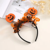 Qfdian  New Halloween Party Headband European and American Ghost Festival Masquerade Funny Headdress Three-dimensional Pumpkin Headband
