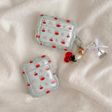 Qfdian  Simple Cherry Pendant Suitable For Apple Earphone Protective Cover Airpodspro2 Wireless Bluetooth Earphone Case