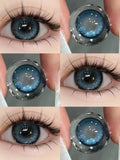 Qfdian Cosmetic Contact Lenses with degree Cospaly Red Colored Contact Lens for Eyes diopters Beauty Pupils Makeup Natural 2pcs/pair