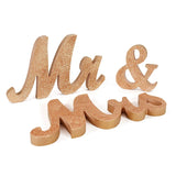 Qfdian  Wedding Decoration Mr & Mrs Wooden Letters Sign For Wedding Table Decor Home Desktop Ornaments Anniversary Event Photo Props