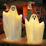 Qfdian  Halloween Hanging Ghost Decor Standing Ghost Glow-in-the-Dark for Indoor Outdoor Garden Party, Scary Spooky Ornament