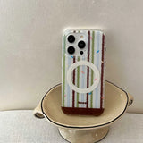 Qfdian Cute Dog Stand holder Phone Case Stripe For Iphone 17Pro 17 16ProMax 13 14 15 16 Pro Max 16Pro 15ProMax 15Pro 14Pro Cover Fundas