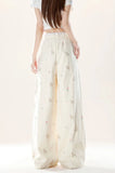 Qfdian  Summer New Solid Color Slim Women Pants Simple Basic Fashion Street Woman Pants Casual Loose Chic Lace Straight Leg Pants Female
