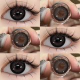 Qfdian  Contact Lens Makeup Red Lens Cosplay Colored Pupils Cosmetics Natual Black Lens Woman Pink Pupils Color Contacts Blue lens