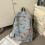 Qfdian New Chinese Style Woven Flower Backpack 2025 New Large Capacity Fashionable Lightweight Travel Bag Backpack