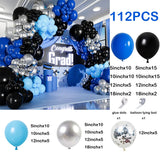 Qfdian  112Pcs Royal Blue Balloon Arch Garland Kit Graduation Decor Boy Birthday Party Ballon Arch Baby Shower Decoration Wedding Globos