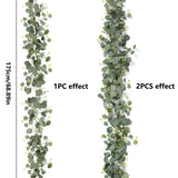 Qfdian  Greenery Foliage Vine Artificial plant christmas Accessories Wedding outdoor garden yard archway Decor Home table Wall Hanging