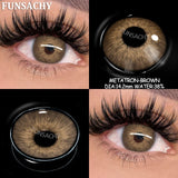Qfdian  1pair IKEREL Color Contact Lenses for Eyes Blue/Brown/Gray/Green Softlens Natural Eye Contacts Yearly Cosmetics Pupils