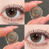 Qfdian  2pcs Blue Bow Brown Bow Contact Lenses For Makeup Eyes Naturl Eye Color Lenses Beauty Cosmetics Pupils Gray Brown Lenses