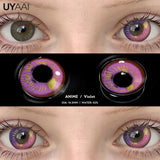 Qfdian  Cosplay Contact Lenses Makeup Colored Pupils Cosmetics Black Lenses Halloween Green Contact Lenses  White Pupils Red lens