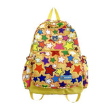 Qfdian High-capacity Ins Women Students Backpack Sweet Kawaii Casual All Match Schoolbags Harajuku Y2k Aesthetic Star Print Backpacks