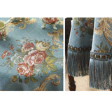 Qfdian  European Dustproof Tassel Table Cloth Embroidery Tablecloth Round Dining Desk Retro Table Cover Cloth Living Room Decor
