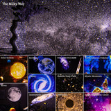 Qfdian Night Light Galaxy Projector Starry Sky Projector 360° Rotate Planetarium Lamp For Kids Bedroom Valentines Day Gift Wedding Deco