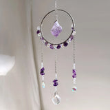 Qfdian  Dreamy Crystal Sun Catcher Pendant Rainbow Maker Crystal Room Pendant Garden Accessories Catchsun Outdoor Garden Decoration Gift