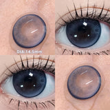 Qfdian  1Pair Real Color Eye Lenses Myopia Pink Blue Contact Lenses Eye Color Lenses Makeup Pupils Graduate Lenses Fast Shipping
