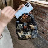 Qfdian Y2k Harajuku Butterfly Purses Luxury Design Mini Handbags Vintage Fashion Ins Top-Handle Bag All Match Shoulder Crossbody Bags