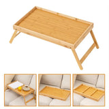 Qfdian  Wooden Foldable Table Bed Tray Folding Column Laptop Cooling Holder Adjustable Stand Portable Camping Picnic Desk Drawing Table