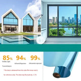 Qfdian Sun protection home insulation glass film windows balconies one-way mirrors window film stickers   privacy protection