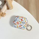 Qfdian  Lovely Floral Pattern Earphone Case For Samsung Galaxy Buds 3 Pro Cases Cute Soft Headphone Cover For Samsung Galaxy Buds 3Pro