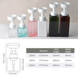 Qfdian Floral Foam Pump Bottle Refillable Flower-Shaped Liquid Hand Soap Dispenser Empty Lotion Shampoo Shower Gel Sparkling Bottle