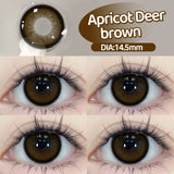 Qfdian  2PCS Myopia Beauty Colored  Contact Lenses Purple Halloween Makeup Lens Fashion Pupils Big Eye Lenses Natural Blue Lense