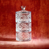 Qfdian  Glass Candy Jar with Lid Sensory Decor Vanilla Beans Jewelry Glass Organizer Vanilla Bean Storage Canister Bath Salt Vessel Gift