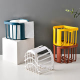 Qfdian Punch-free Toilet Paper Holder Bathroom Kitchen Tissue Box Wall-mounted Self-adhesive Storage Box Bathroom Bathroom Accessories