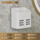 Qfdian Bathroom Cosmetics Shelf Wall Hanging Toilet Toothpaste Shelf Toothbrush Comb Storage Razor accessori doccia bathroom shelf