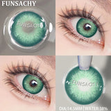 Qfdian  New Colorful Contact Lenses for Eyes 1 Pair Natural Fashion Contact Lenses Blue Gray Eyes Lens Yearly Cosmetics Pupils