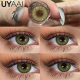 Qfdian  Color Contact Lenses Natural Contact Lens NEW Siri Series Makeup Colored Pupils Cosmetics Beauty Green Lenses Blue Pupils
