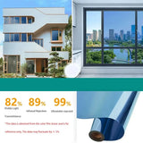 Qfdian Sun protection home insulation glass film windows balconies one-way mirrors window film stickers   privacy protection