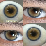 Qfdian  Glaze Series Contact Lenses for Eyes Color Beauty Pupils Natural Eye Lenses for Myopia 2pcs Brown Green Blue Makeup Lens