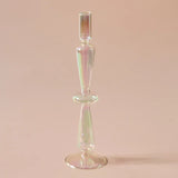 Qfdian Glass Candle Holder Home Decor Nordic Rainbow Vase Flower Table Living Room Decoration Candlestick Holder for Wedding