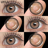 Qfdian  1 Pair Color Contact Lenses Makeup Blue Pupils Natural Brown Lenses High Quality Green Color Eye Lens Cosmetic Colorcon