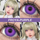 Qfdian  Cosplay VAMPIRE Contact Lenses for Halloween Eyes Lens Strange Colored Contacts Lens Blind Black Mesh White Cosplay Len
