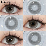 Qfdian  NEW Color Contact Eye Color Lenses Makeup Natural Black Lens Cosmetics Pink Eyes Lenses Woman Makeup Blue Beauty Contacts