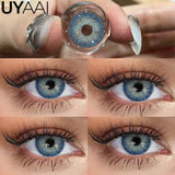 Qfdian  Color Contact Lenses Natural Contact Lens NEW Siri Series Makeup Colored Pupils Cosmetics Beauty Green Lenses Blue Pupils