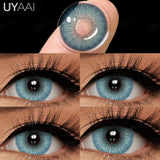 Qfdian  Color Contact Beauty Green Contact Lenses for Eyes Natural Lenses Blue Contacts for Women Eyes Makeup Gray/Brown Fashion