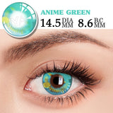 Qfdian  Halloween Cosplay Cosmetics Color Contact Lenses Red Color Lens Anime White Lenses Big Eye Lenses