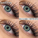 Qfdian 1Pair New Color Contact Lenses for Eyes Blue Eye Lenses Green Lenses Beautiful Pupil Yearly Makeup Cosmetic Gray Pupils