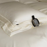 Qfdian 4Pcs Luxury Embroidery 1000TC Lyocell Eucalyptus Fiber Soft Silky Bedding Set Duvet Cover Set Bed Sheet/Fitted Sheet Pillowcases