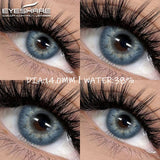 Qfdian Color Contact Lenses for Eyes 2pcs Blue Eye Lenses Green Lenses Beautiful Pupil Yearly Makeup Cosmetic Eye Contact Lens