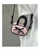 Qfdian Women Mini Cellphone Bags Fashion Sweet Fairy Bow Top-Handle Bag Y2k Aesthetic Ins Clutches Casual Elegant Purses and Handbags