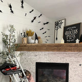 Qfdian  Halloween Bats Decorations,3D Pvc Bat on The Wall,Black Bats Wall Stickers,Halloween Scary Props Party Supplies DIY Decoration