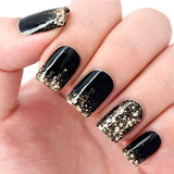 Qfdian 24pcs Mid-length French False Nails Leopard Print Gradient Design Fake Nail Ballet Datachable Press on Nails Finished Manicure
