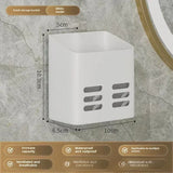 Qfdian Bathroom Cosmetics Shelf Wall Hanging Toilet Toothpaste Shelf Toothbrush Comb Storage Razor accessori doccia bathroom shelf