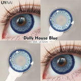 Qfdian  Fashion1 Pair  Color Contact Lenses High Quality Lenses Blue Myopia Lenses Makeup Gradient Lenses