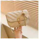 Qfdian Women Chain Small Square Bag 2025 New Fashion Single-shoulder Bag Shopping Outdoor Crossbody Bag